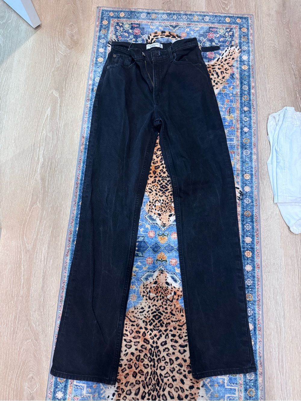 Abercrombie & Fitch Black Straight-Leg Women's Jeans
